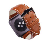 dbramante1928 Leather Apple Watch 40 / 38 mm Bandje Tan / Grijs