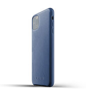 Mujjo Leather case iPhone 11 Pro Max hoes Blauw