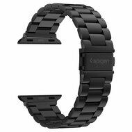 Spigen Modern Fit RVS Apple Watch 44 mm bandje Zwart