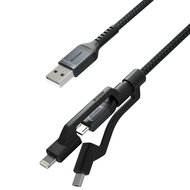 Nomad USB-A naar Universele 1,5 meter kabel Zwart