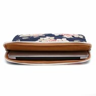 TechProtection Flower MacBook Pro 16 inch sleeve Navy