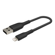 Belkin Braided BoostCharge Lightning naar USB kabel 15 cm Zwart