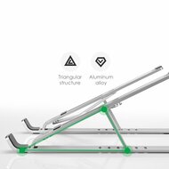 TechProtection AluStand universele opvouwbare laptop standaard Zilver