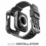 Supcase Unicorn Beetle Rugged Apple Watch 45 / 44 mm bandje Zwart