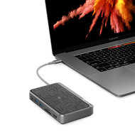 Alogic Ultra Wave 3 in 1 USB-C dock + draadloze oplader Grijs