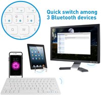 Macally Compact bluetooth draadloos toetsenbord Wit