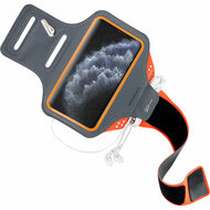 Mobiparts Comfort iPhone 11 Pro sportband Zwart Oranje