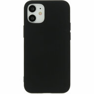 Mobiparts Silicone iPhone 12 mini hoesje Zwart