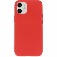 Mobiparts Silicone iPhone 12 mini hoesje Rood