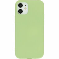 Mobiparts Silicone iPhone 12 mini hoesje Groen