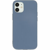 Mobiparts Silicone iPhone 12 mini hoesje Grijs