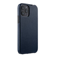 Melkco Leather Jacka iPhone iPhone 12 Pro Max hoesje Blauw