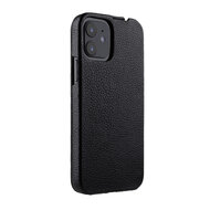 Melkco Leather Jacka iPhone iPhone 12 mini hoesje Zwart