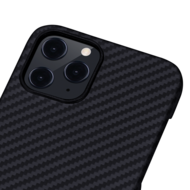 Pitaka MagEZ iPhone 12 Pro Max aramid fiber hoesje Zwart