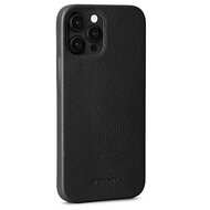 Woolnut Leather case iPhone 12 Pro Max hoesje Zwart