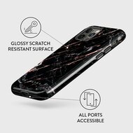 Burga Tough iPhone 12 Pro / iPhone 12 hoesje Rose Gold Marble