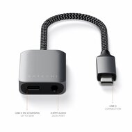 Satechi USB-C naar PD Audio adapter Grijs