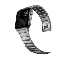 Nomad Titanium V2 Apple Watch 44 / 42 mm bandje Zilver