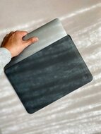 Decoded Leather Frame MacBook 13 inch sleeve Grijs