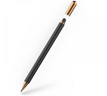 TechProtection aluminium 2 in 1 stylus Zwart