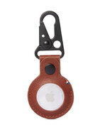 Decoded Leather Dogclip AirTag hanger met haak Bruin