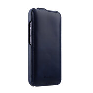 Melkco Leather Jacka iPhone 13 hoesje Navy