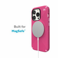 Speck Presidio 2 Grip MagSafe iPhone 14 Pro hoesje roze