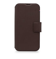 Decoded leren wallet iPhone 14 hoesje bruin