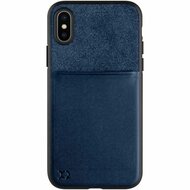 Xqisit Card iPhone XS hoesje Blauw