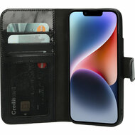 Mobiparts Excellent Wallet iPhone 14 hoesje zwart