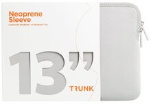 Trunk Neoprene Macbook 14 / 13 inch sleeve Zilver