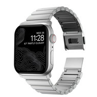 Nomad aluminium Apple Watch 49 / 45 / 44 mm bandje Zilver