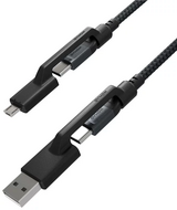 Nomad USB-C Kevlar Universele 1,5 meter kabel Zwart