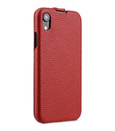 Melkco Leather Jacka iPhone XR hoesje Rood