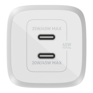 Belkin BoostCharge USB-C 45 watt oplader met 2 poorten