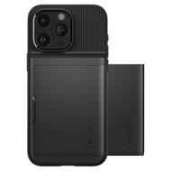 Spigen Slim Armor CS iPhone 15 Pro Max hoesje zwart