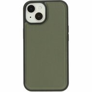 Mobiparts leren 2 in 1 Wallet iPhone 15 hoesje groen