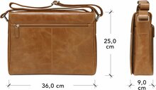 dbramante1928 Marselisborg 14 inch laptoptas bruin