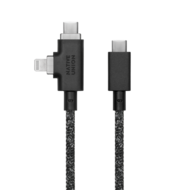 Native Union Belt Duo 240 watt USB-C naar USB-C &eacute;n Lightning kabel cosmos