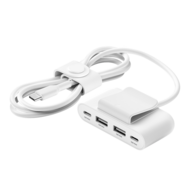 Belkin BoostCharge 4-poorts USB-splitter Wit 