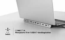 Belkin Connect 11 poort USB-C dockingstation Grijs