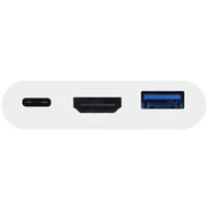 MacAlly USB-C naar HDMI en USB-A adapter Wit