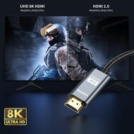 TechProtection HDMI 2.1 kabel 8K 1 meter zwart