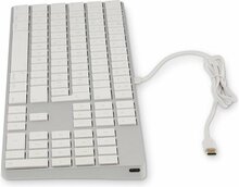 LMP aluminium Qwerty US bedraad USB-C toetsenbord Zilver