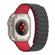 Tech Protection Magnetic Apple Watch 49 / 45 / 42 mm bandje zwart / rood