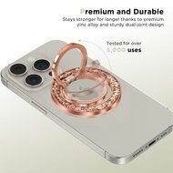 Tech Protection magnetische MagSafe ring stand rose glitter