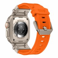 Tech Protection Delta Apple Watch 49 / 45 / 42 mm bandje oranje / titanium