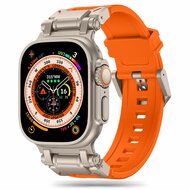 Tech Protection Delta Apple Watch 49 / 45 / 42 mm bandje oranje / titanium