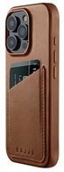 Mujjo Leather Wallet MagSafe iPhone 16 Pro hoesje tan