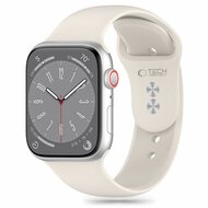 TechProtection sport siliconen Apple Watch 41 / 40 / 38 mm bandje starlight